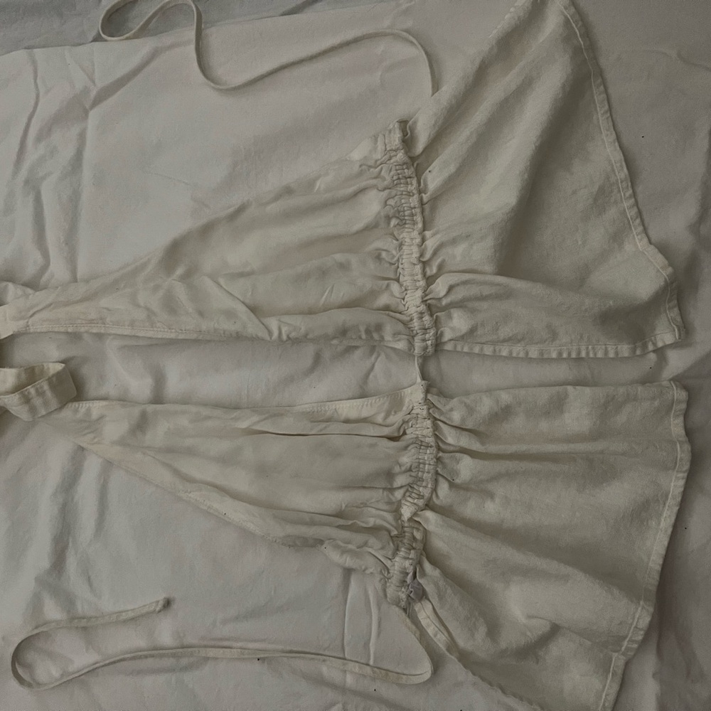 Garage Cream Ruched Tie-Front Tank Top - Picture 2 of 2